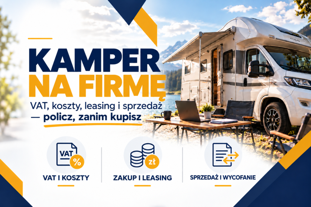 Kamper na firmę: policz VAT, koszty, zakup, leasing, sprzedaż i wycofanie